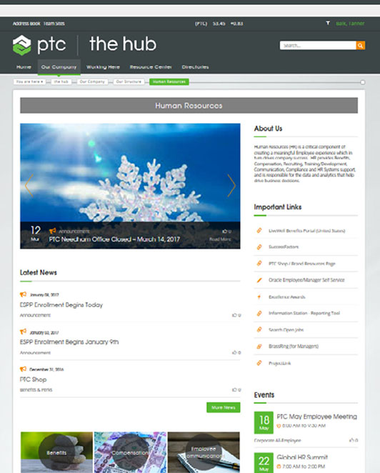PTC's BONZAI Intranet